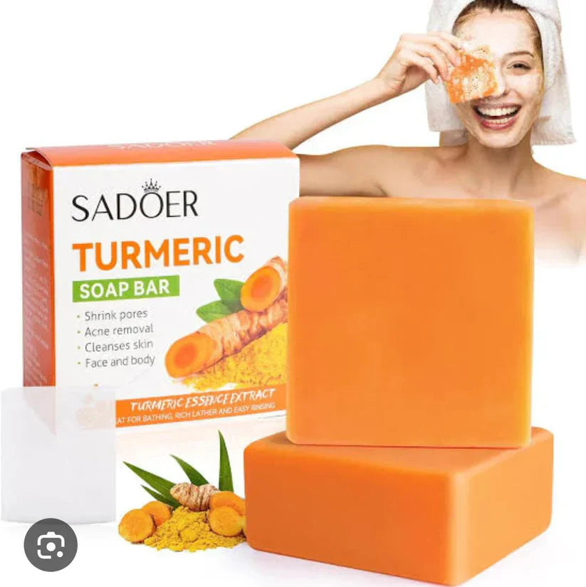 50% Off Organic Turmeric + Kojic acid Soap Face Cleansing & Whitening