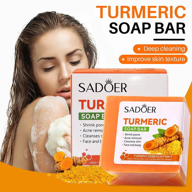 50% Off Organic Turmeric + Kojic acid Soap Face Cleansing & Whitening