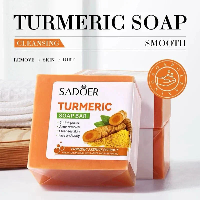 50% Off Organic Turmeric + Kojic acid Soap Face Cleansing & Whitening