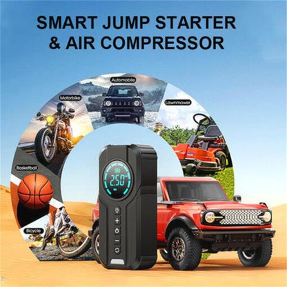 60% Off Today 5 in 1 Jump Starter With Air Pump & Power Bank