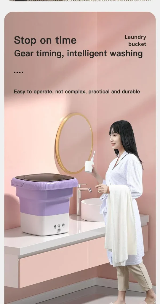 Portable Mini Folding Washing Machine