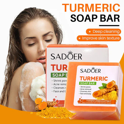 50% Off Organic Turmeric + Kojic acid Soap Face Cleansing & Whitening