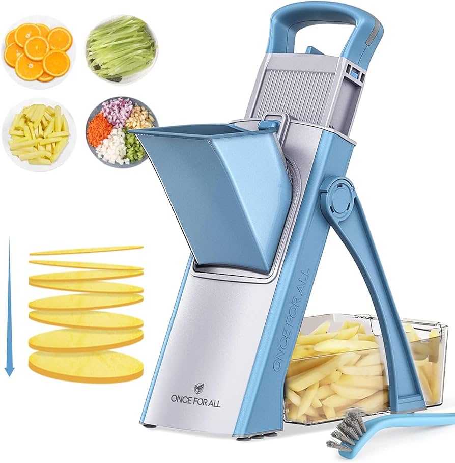 50% Off Today Upgraded Kitchen, Larger Food Port, Food Slicer, Potato Fryer, Adjustable