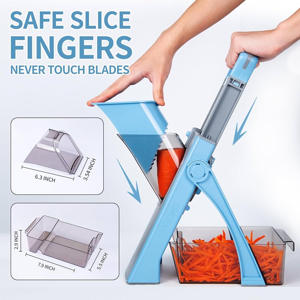 50% Off Today Upgraded Kitchen, Larger Food Port, Food Slicer, Potato Fryer, Adjustable